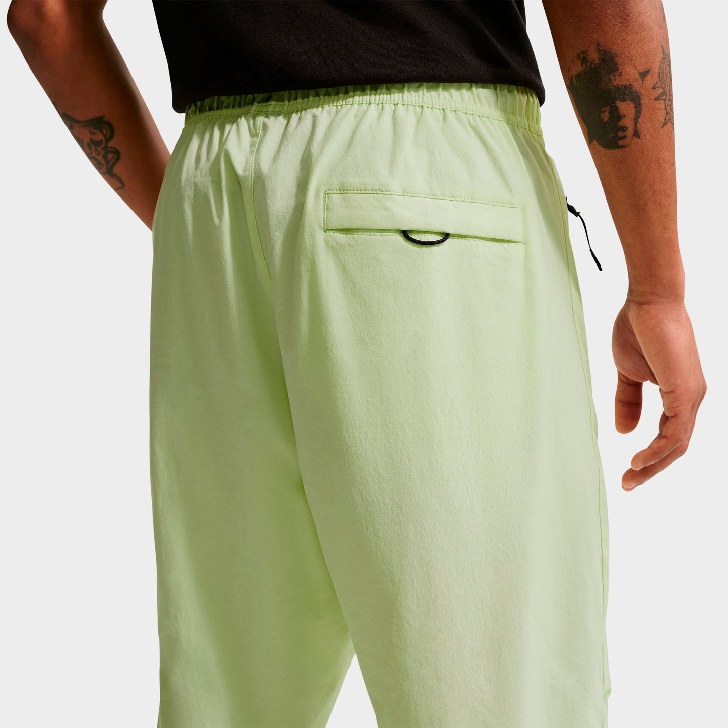 Men's Nike Tech Woven Pants - Light Liquid Lime/Black