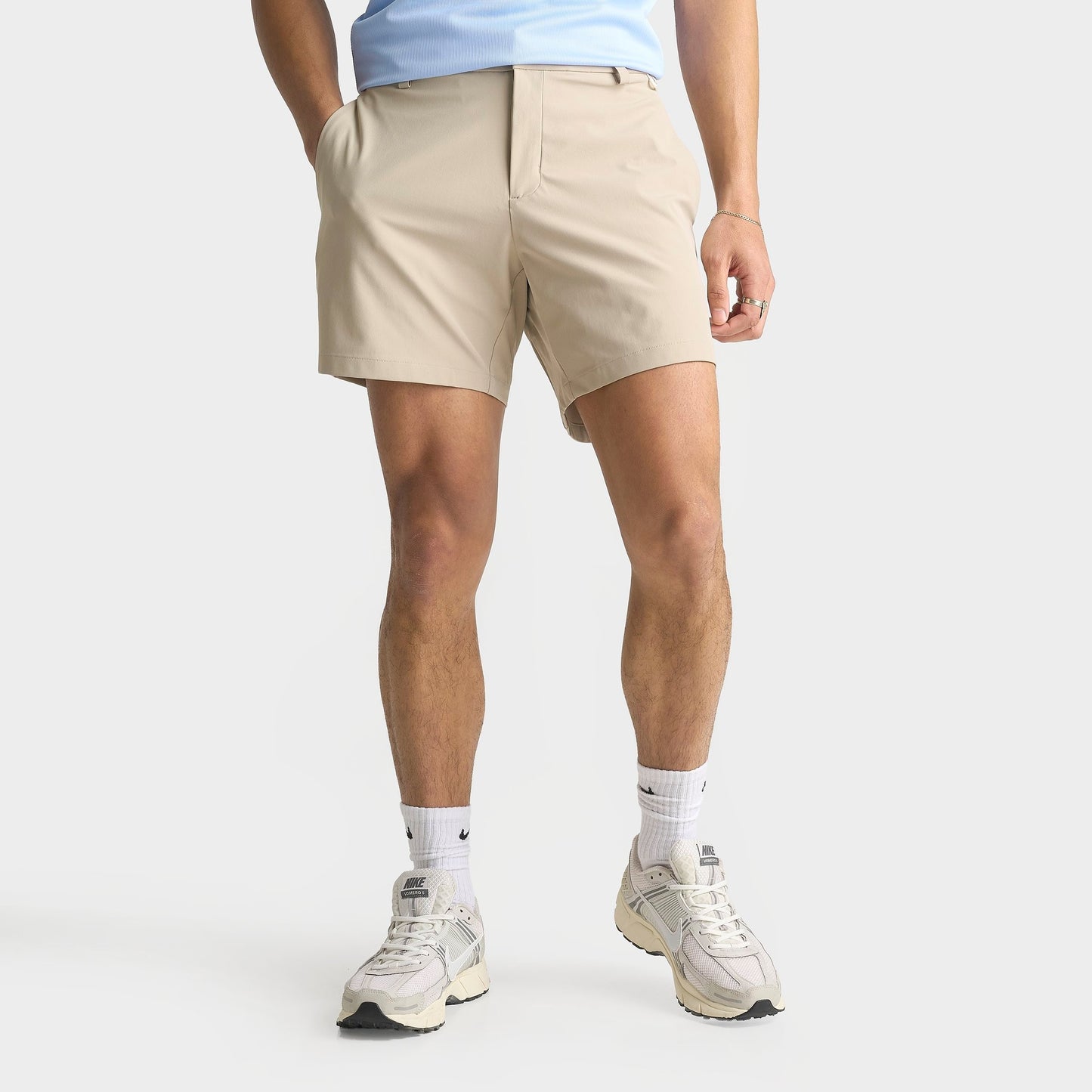 Men's Nike 24.7 PerfectStretch Dri-FIT 6" Shorts - Desert Khaki/Sail/Khaki