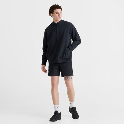 Men's Nike 24.7 ImpossiblySoft Dri-FIT Half-Zip Top - Black/Dark Smoke Grey