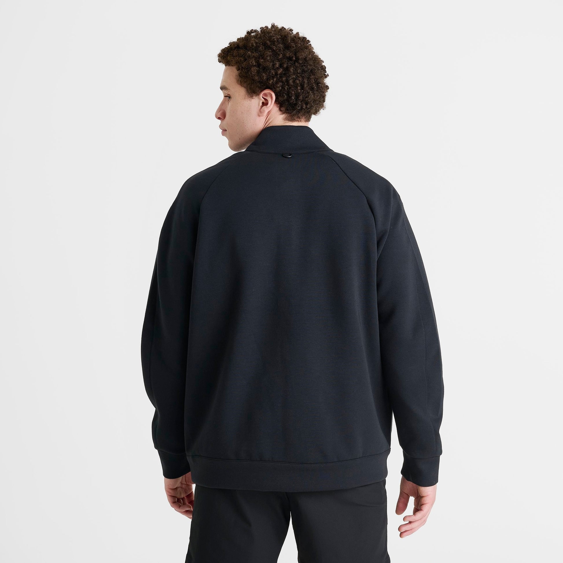Men's Nike 24.7 ImpossiblySoft Dri-FIT Half-Zip Top - Black/Dark Smoke Grey
