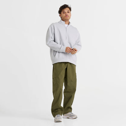 Men's Nike 24.7 ImpossiblySoft Dri-FIT Half-Zip Top - Grey Fog/Light Smoke Grey