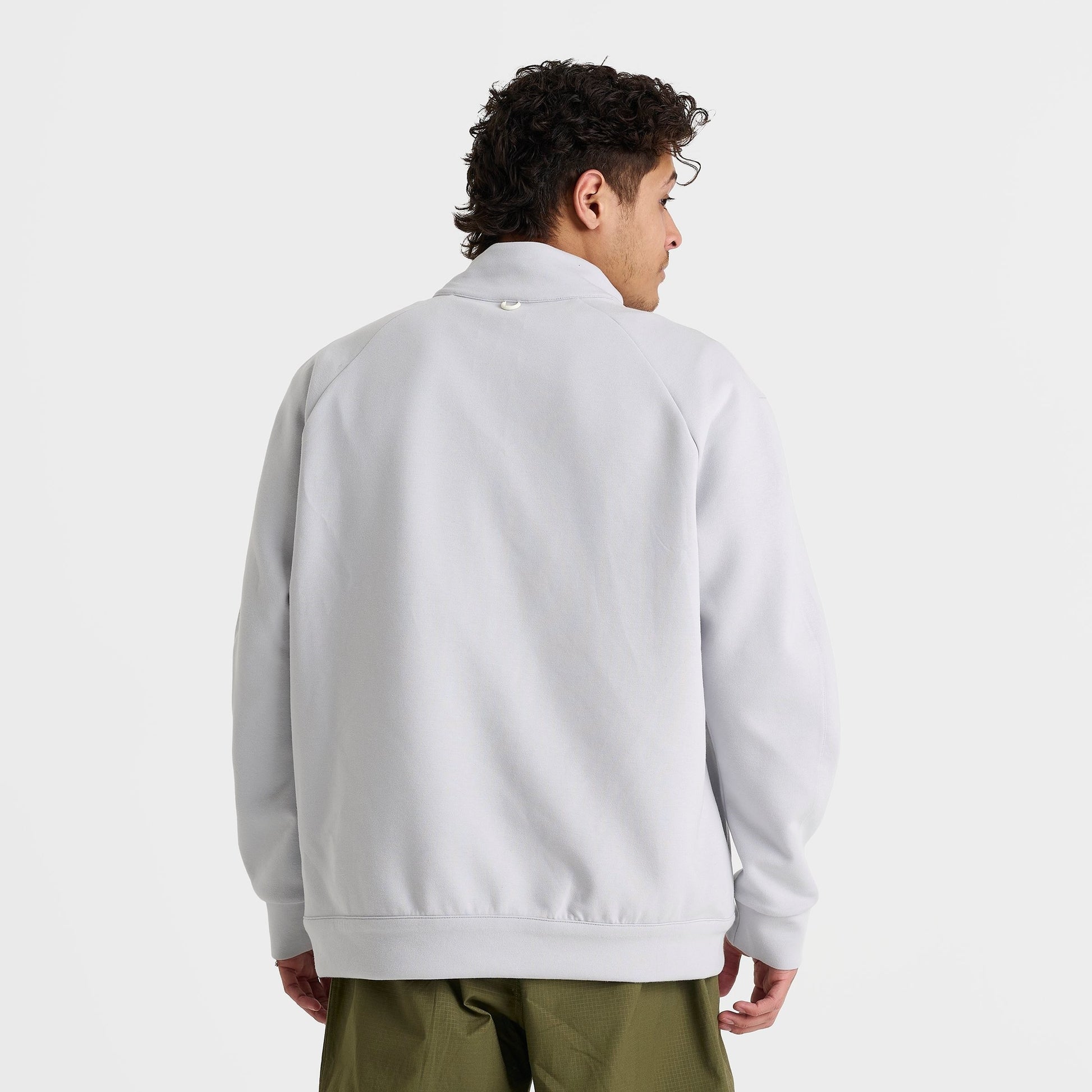 Men's Nike 24.7 ImpossiblySoft Dri-FIT Half-Zip Top - Grey Fog/Light Smoke Grey