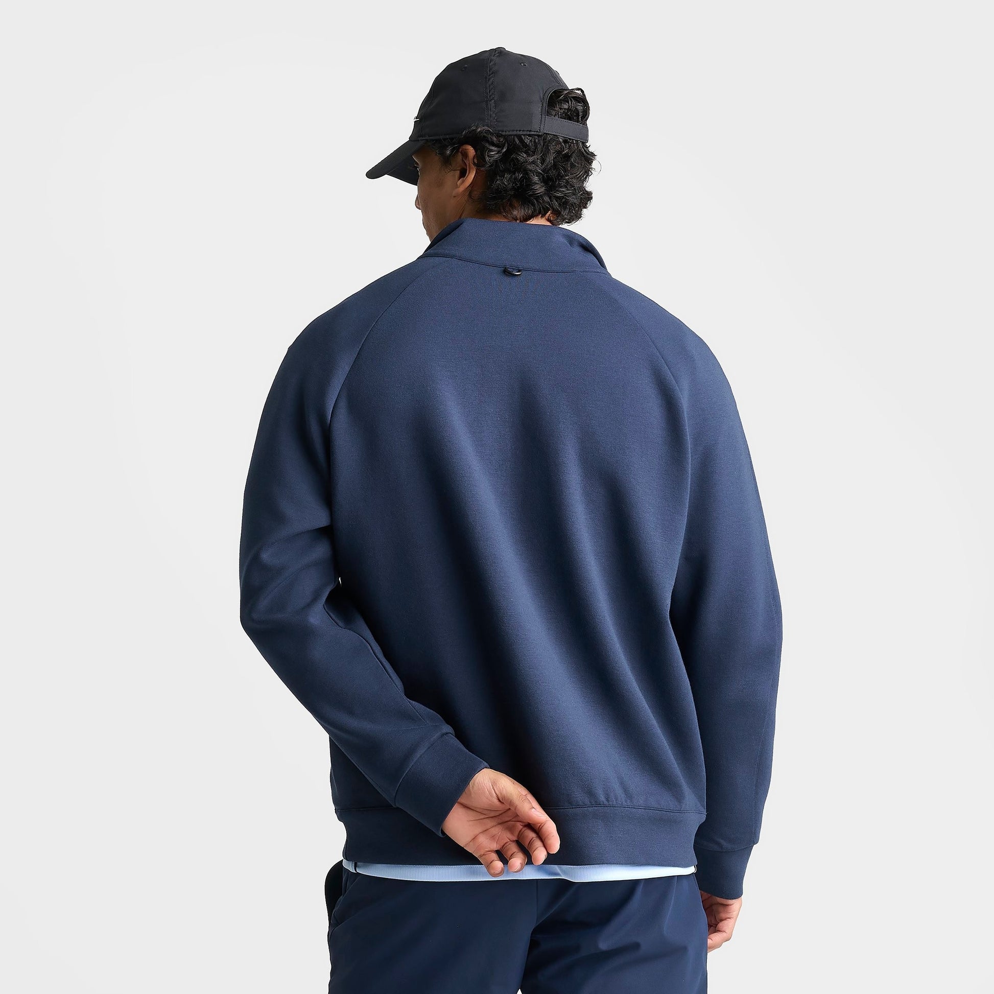 Men's Nike 24.7 ImpossiblySoft Dri-FIT Half-Zip Top - Obsidian/Dark Obsidian