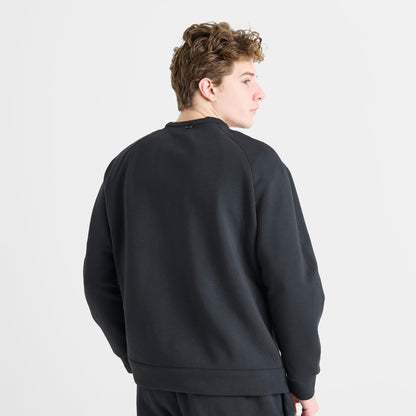 Men's Nike 24.7 ImpossiblySoft Dri-FIT Crewneck Sweatshirt - Black/Dark Smoke Grey