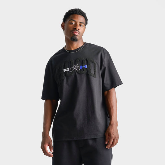 Men's Hoodrich Merit V2 Oversized T-Shirt - Black/Palace Blue
