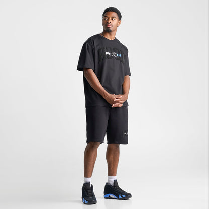 Men's Hoodrich Merit V2 Oversized T-Shirt - Black/Palace Blue