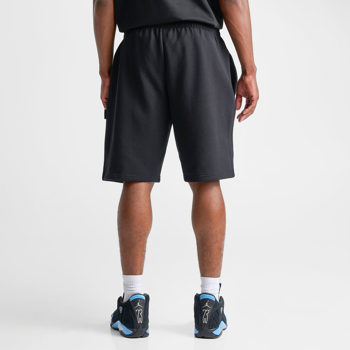 Men's Hoodrich Merit Oversized Fleece Shorts - Black/Palace Blue