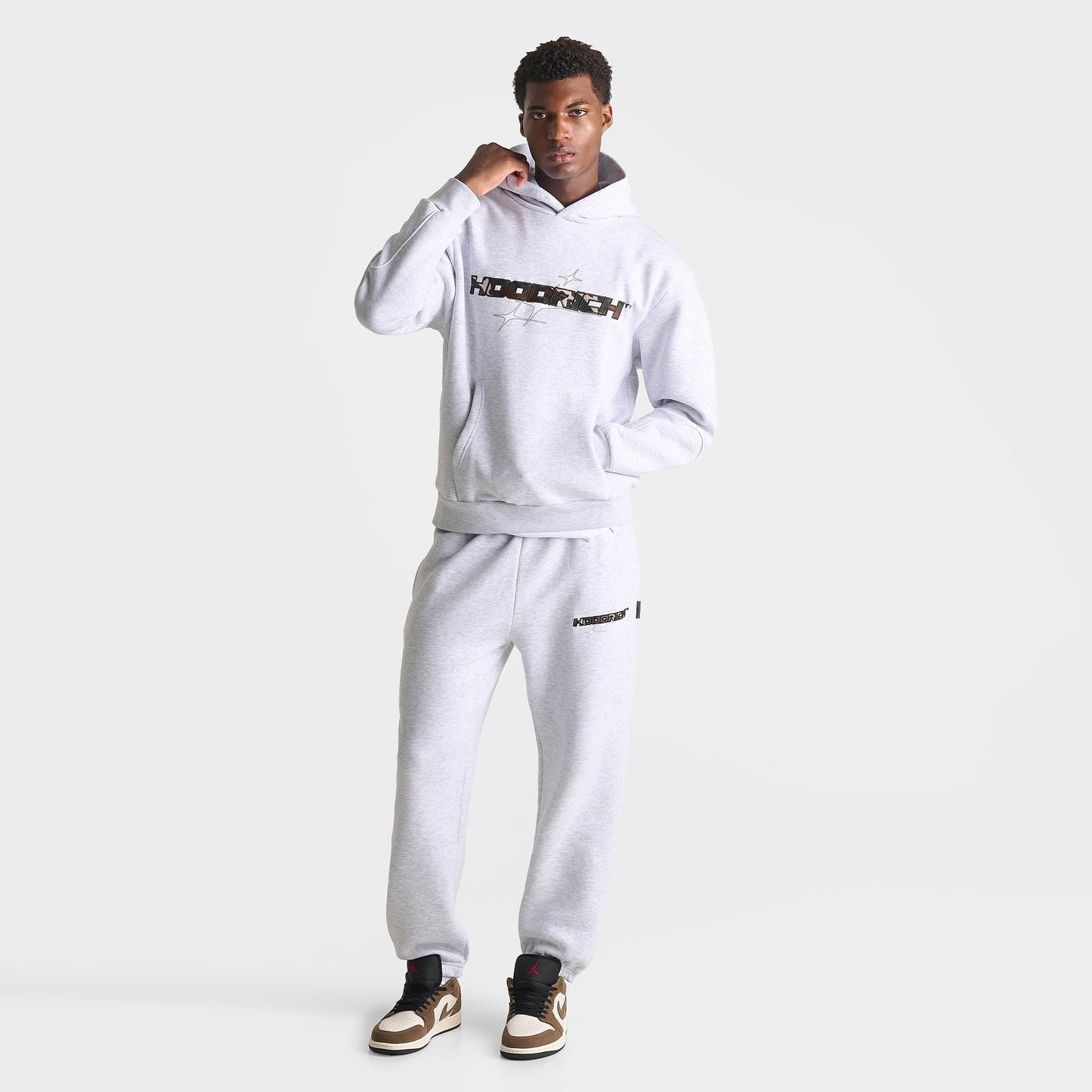Men's Hoodrich Ryder Fleece Pullover Hoodie - Grey Heather