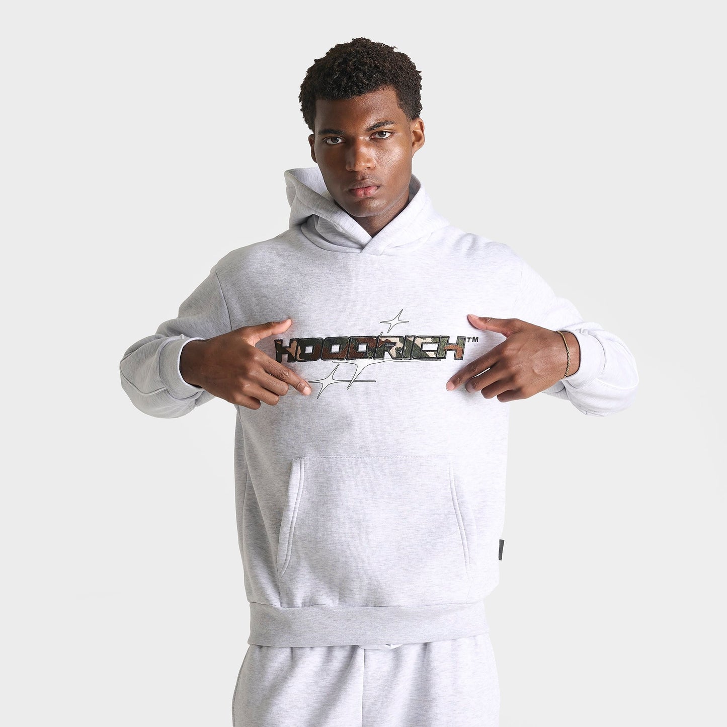Men's Hoodrich Ryder Fleece Pullover Hoodie - Grey Heather