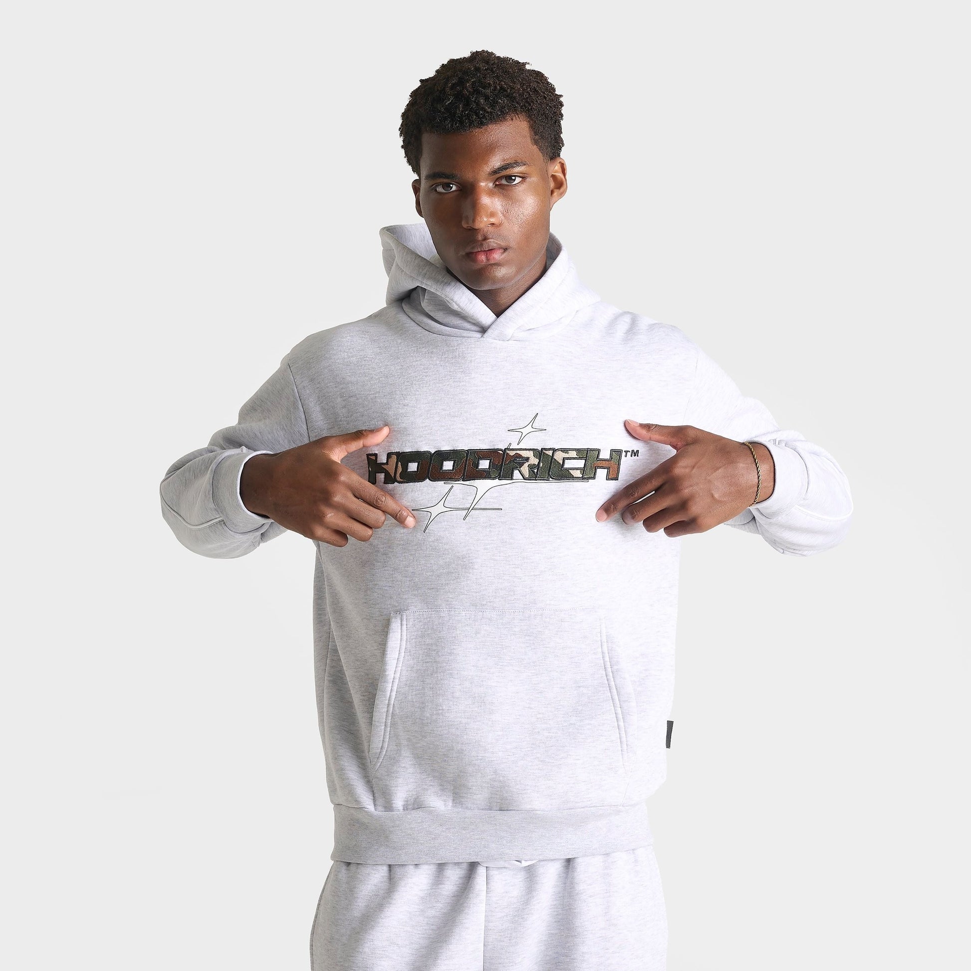 Men's Hoodrich Ryder Fleece Pullover Hoodie - Grey Heather