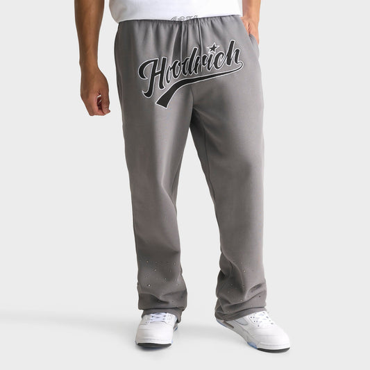 Men's Hoodrich Stade Oversized Fleece Jogger Pants - Grey/Black