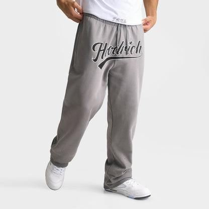 Men's Hoodrich Stade Oversized Fleece Jogger Pants - Grey/Black