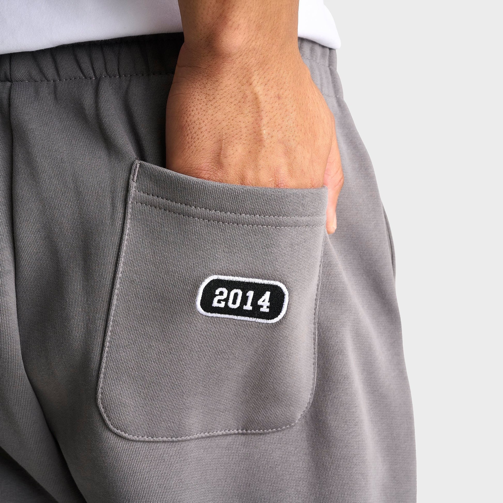Men's Hoodrich Stade Oversized Fleece Jogger Pants - Grey/Black