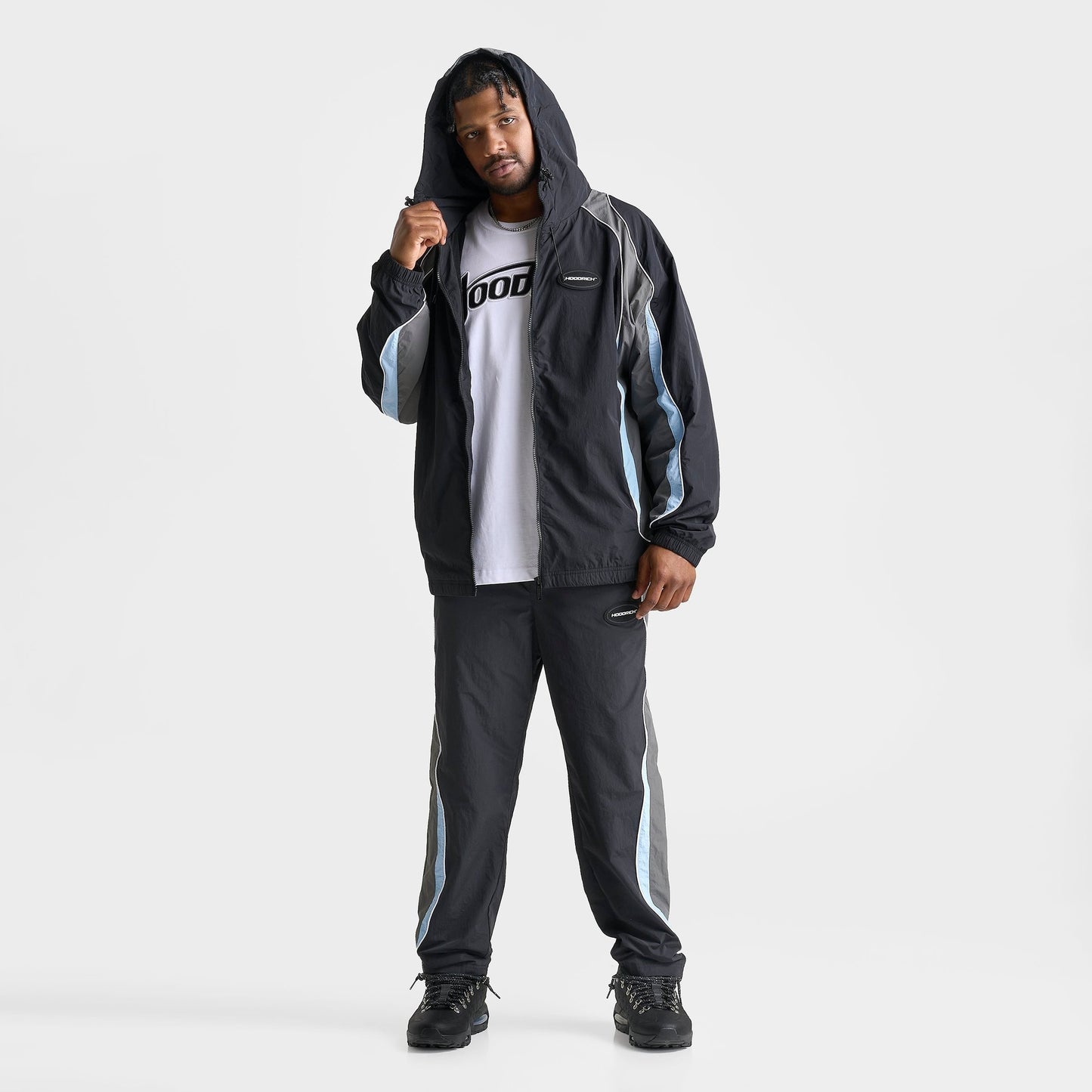 Men's Hoodrich Ryder V2 Woven Jacket - Black/Clear Sky