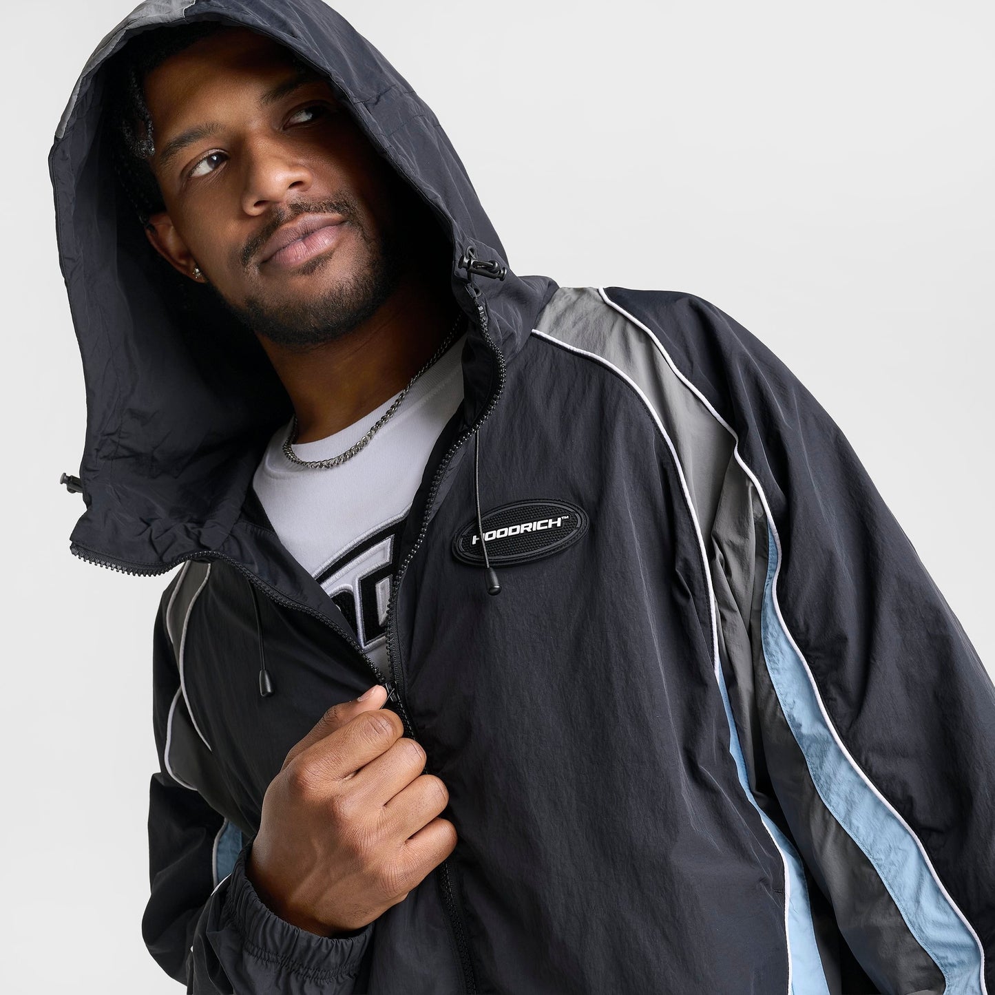 Men's Hoodrich Ryder V2 Woven Jacket - Black/Clear Sky