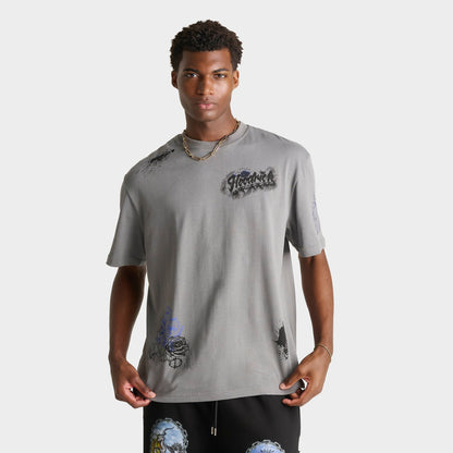 Men's Hoodrich Stade Doodles Graphic T-Shirt - Lava Smoke