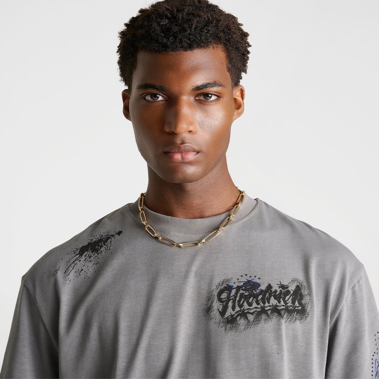 Men's Hoodrich Stade Doodles Graphic T-Shirt - Lava Smoke