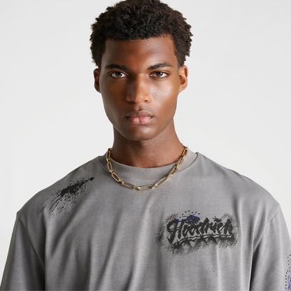 Men's Hoodrich Stade Doodles Graphic T-Shirt - Lava Smoke