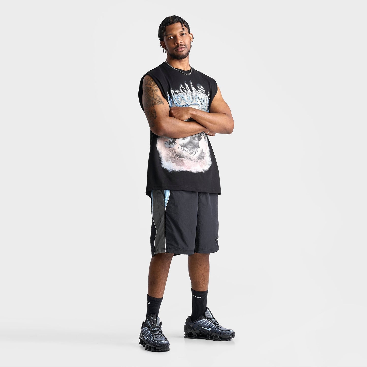 Men's Hoodrich Cherub Sleeveless T-Shirt - Black