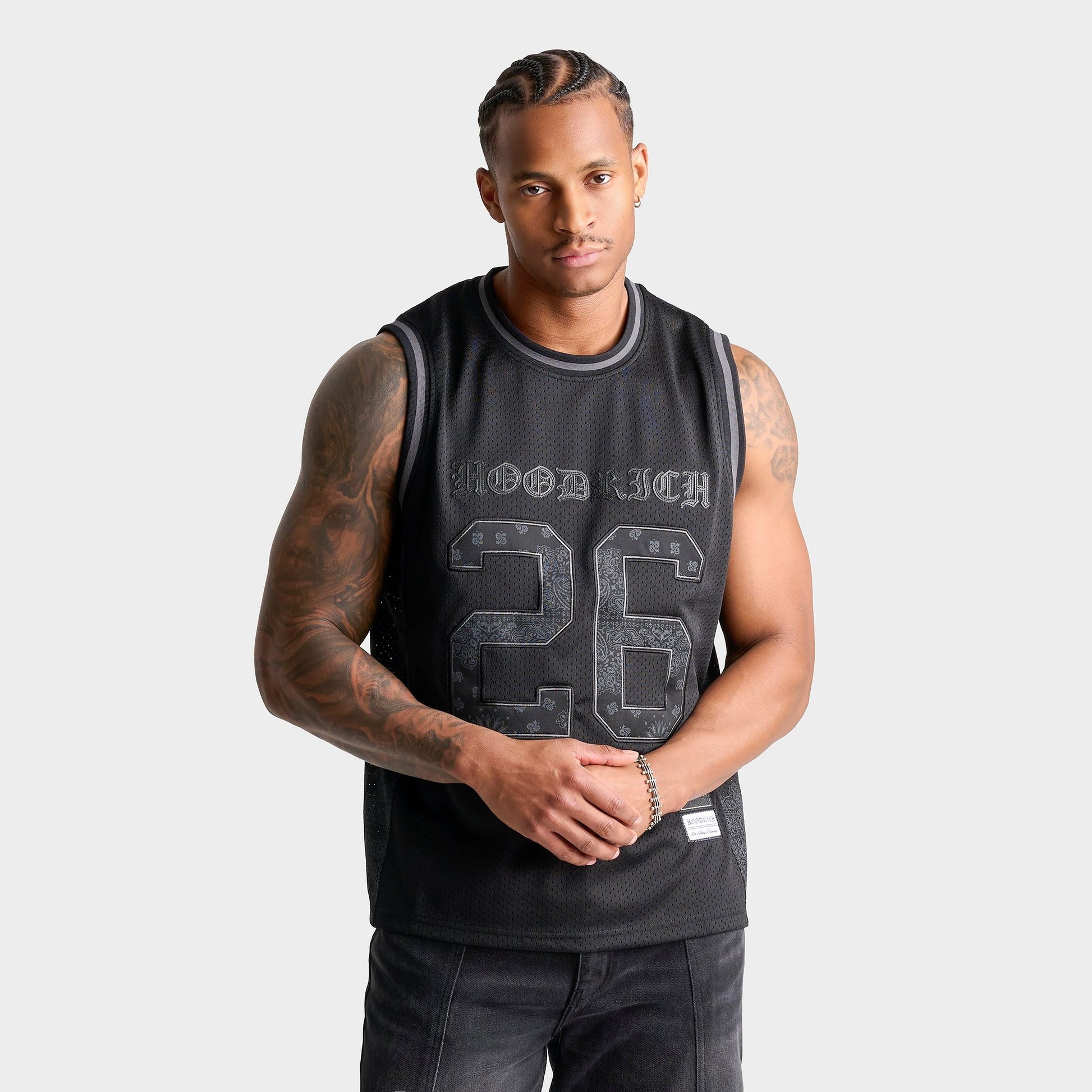 Men's Hoodrich Inkline Mesh Jersey - Black/Asphalt