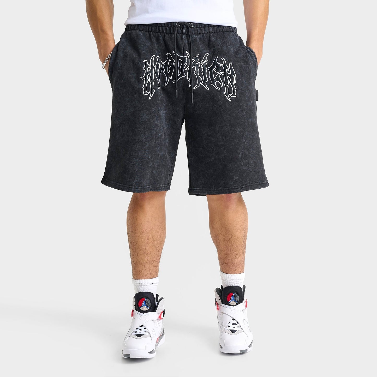 Men's Hoodrich Spectral Fleece Shorts - Black Acid