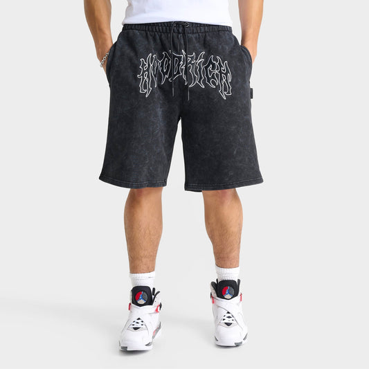 Men's Hoodrich Spectral Fleece Shorts - Black Acid