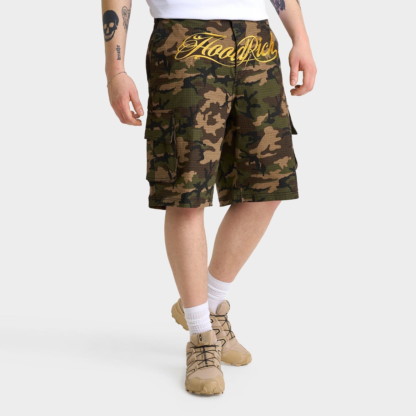 Men's Hoodrich Stamp Tag Camo Cargo Shorts - Camo
