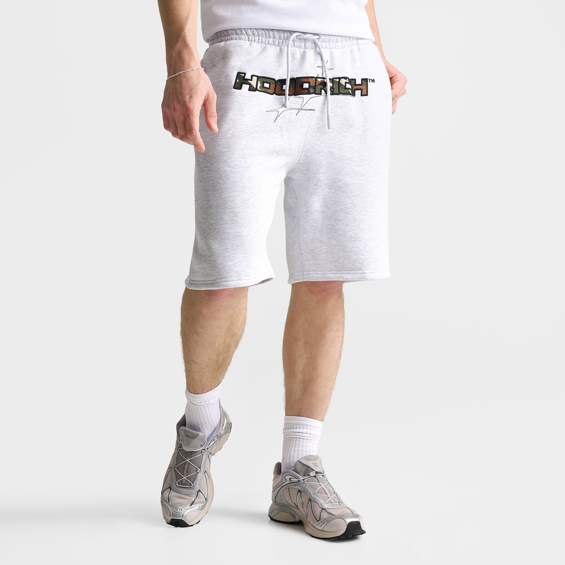 Men's Hoodrich Ryder Fleece Shorts - Grey Heather/Camo