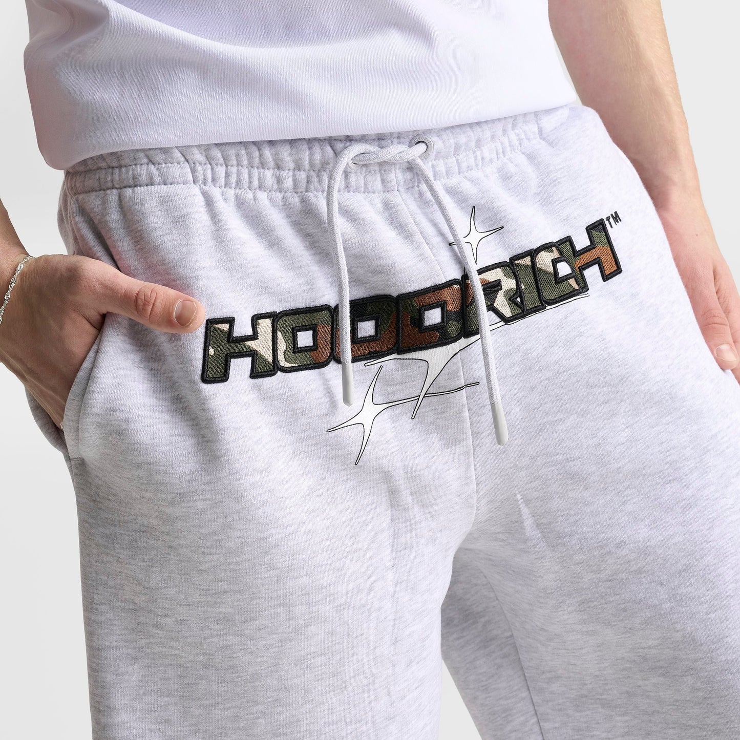 Men's Hoodrich Ryder Fleece Shorts - Grey Heather/Camo