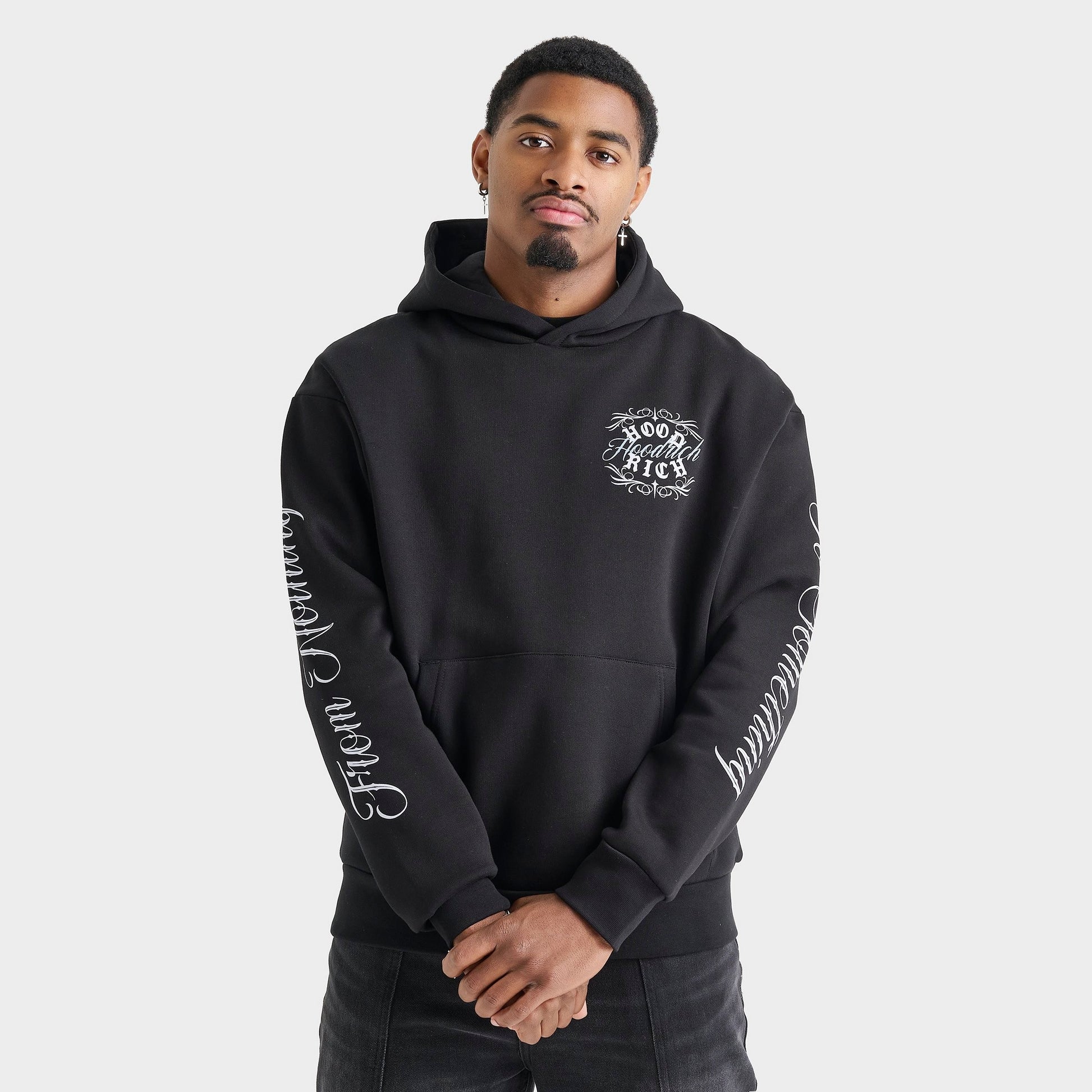 Men's Hoodrich Rite V2 Fleece Pullover Hoodie - Black