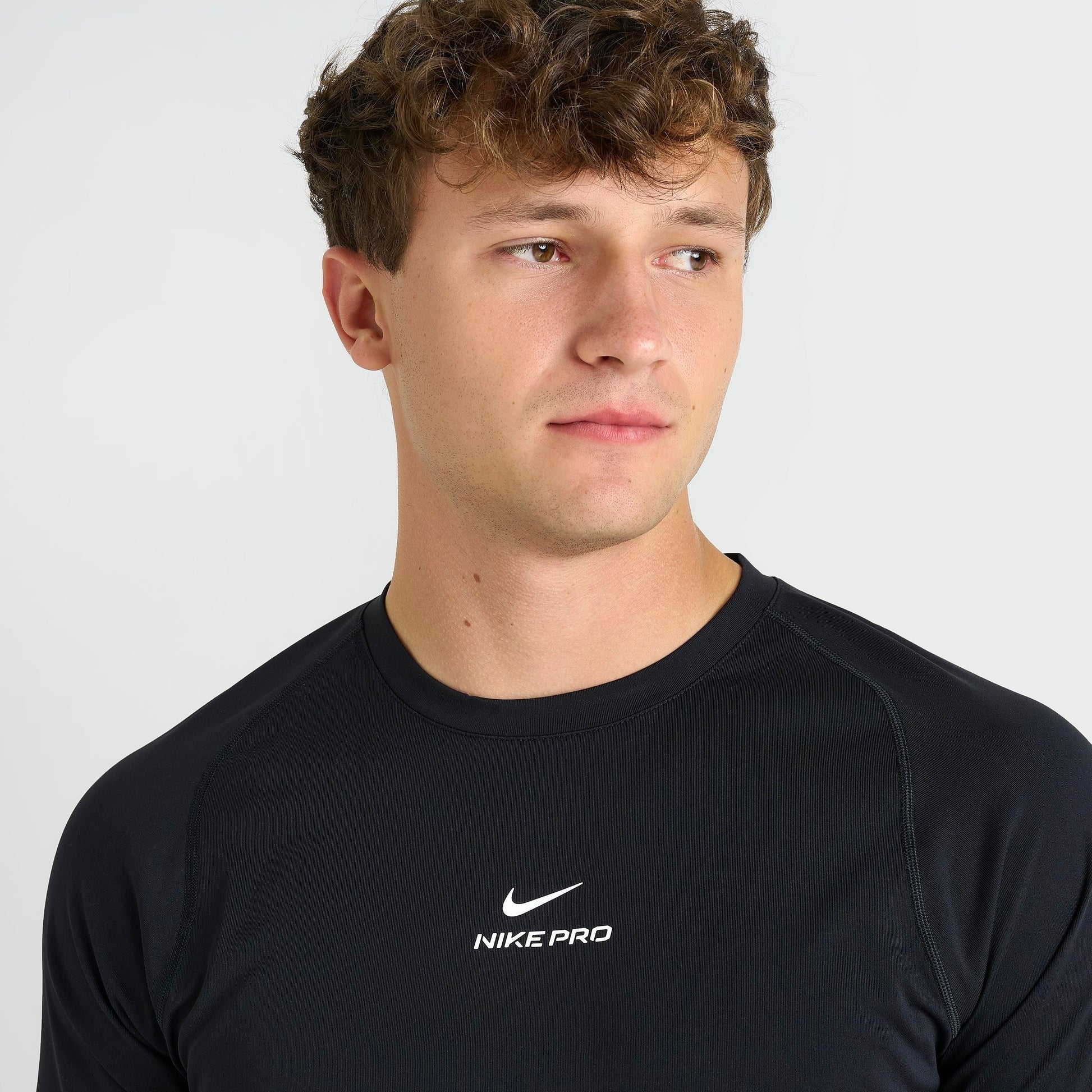 Men's Nike Pro Dri-FIT Training Top - Black/White