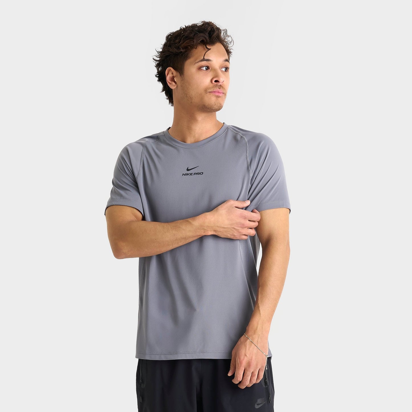 Men's Nike Pro Dri-FIT Training Top - Smoke Grey/Black