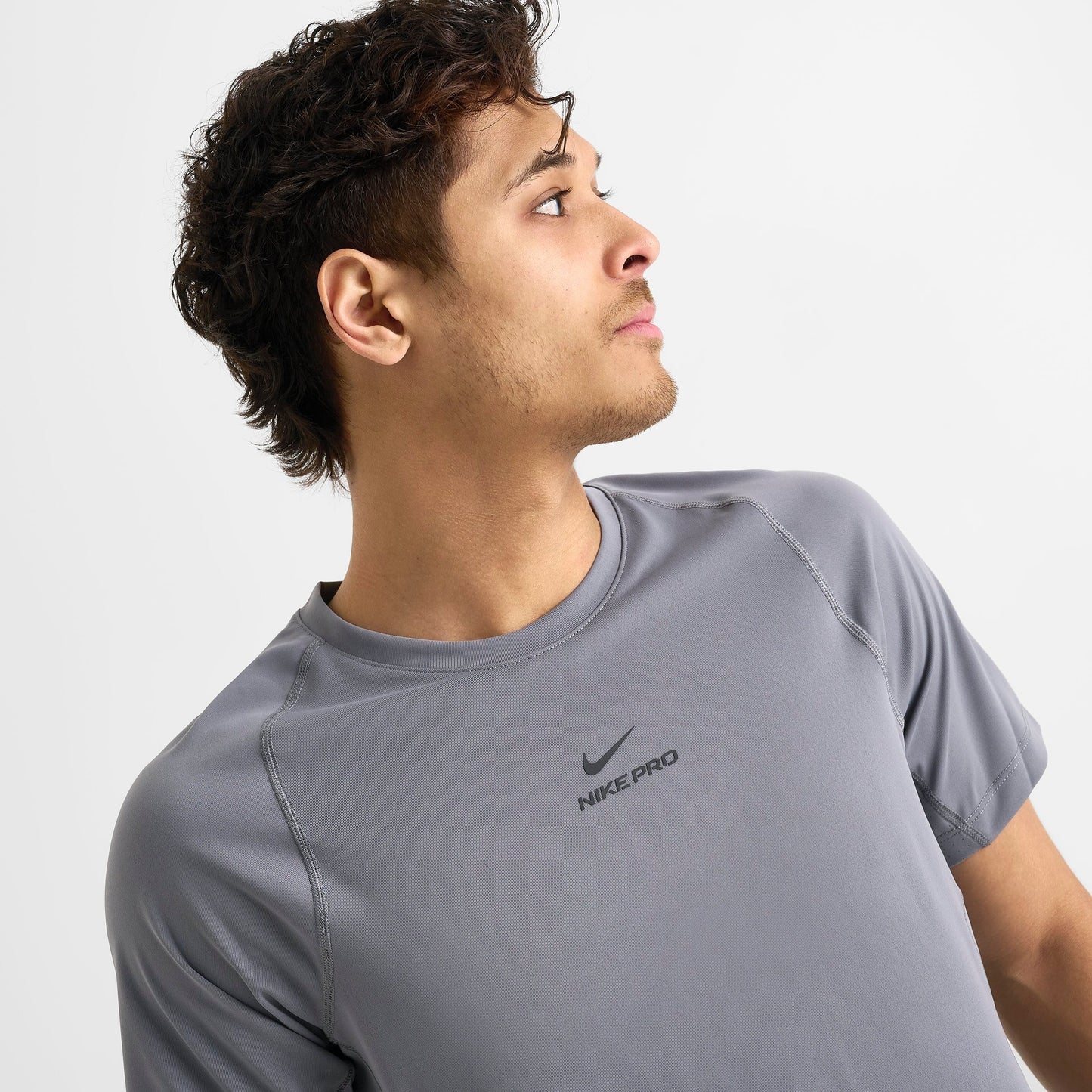Men's Nike Pro Dri-FIT Training Top - Smoke Grey/Black