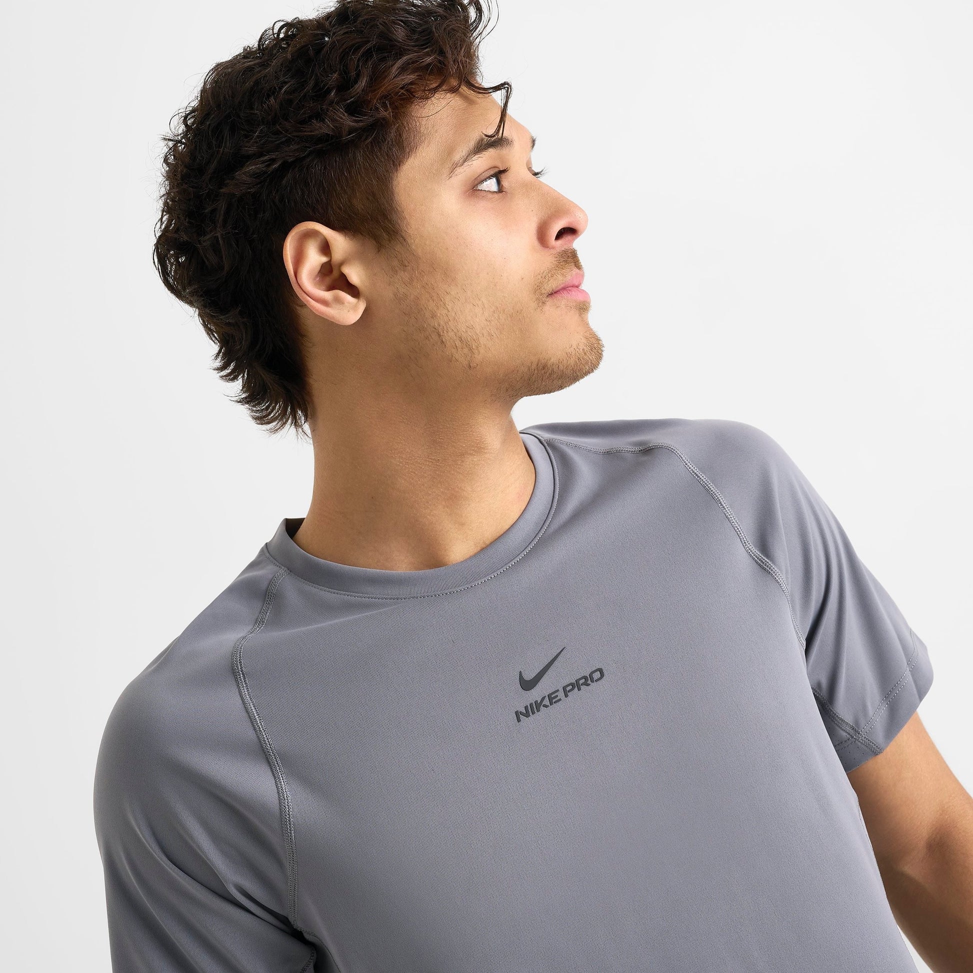 Men's Nike Pro Dri-FIT Training Top - Smoke Grey/Black