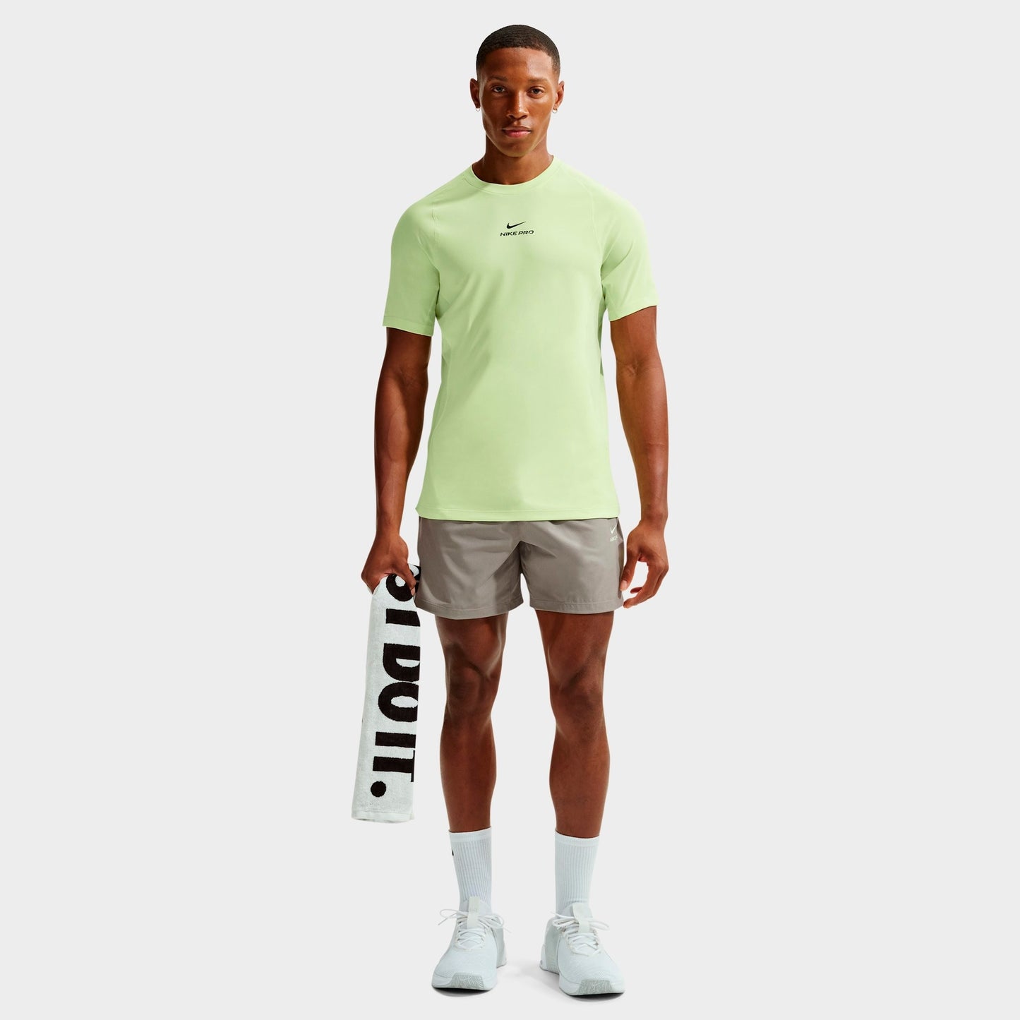 Men's Nike Pro Dri-FIT Training Top - Light Liquid Lime/Black