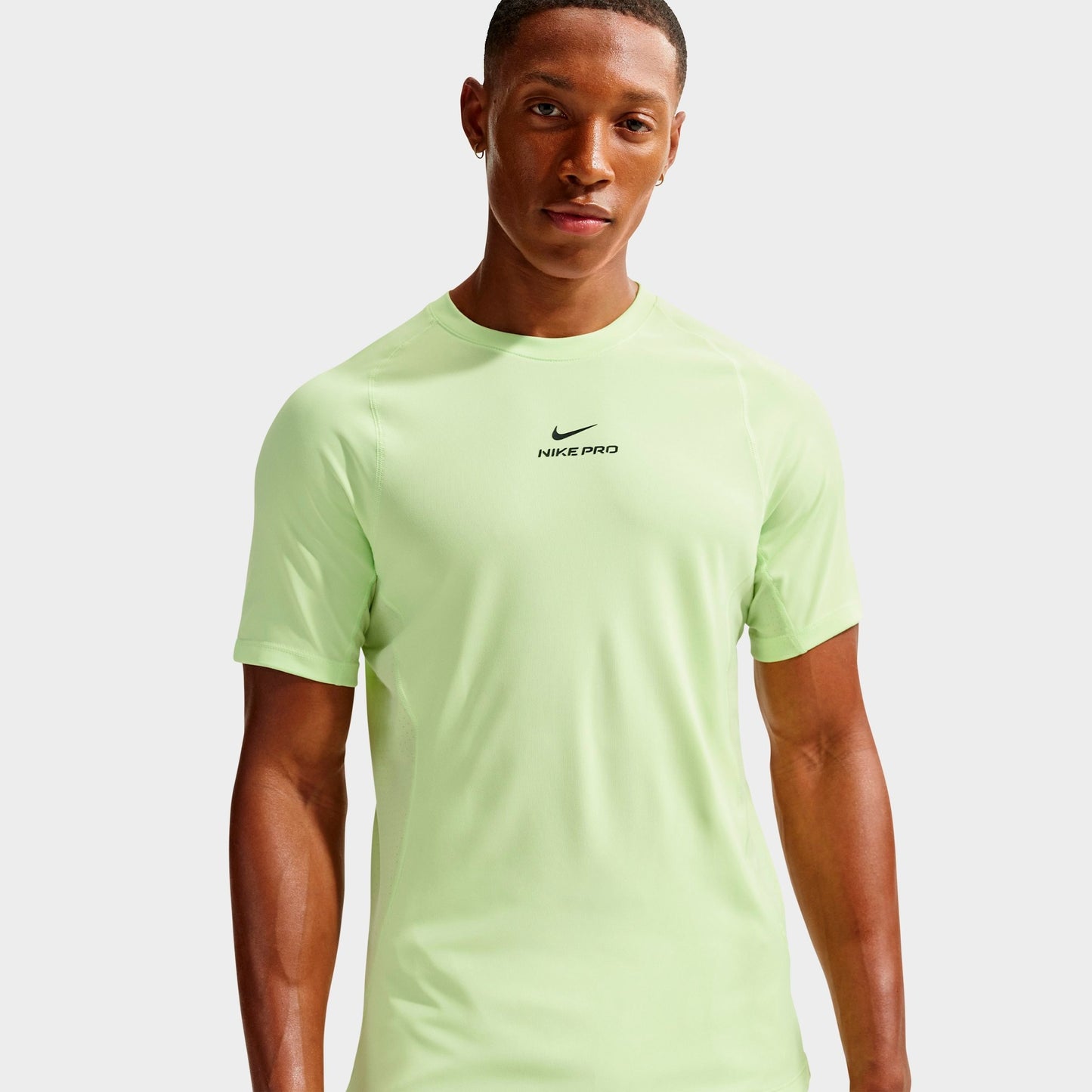 Men's Nike Pro Dri-FIT Training Top - Light Liquid Lime/Black