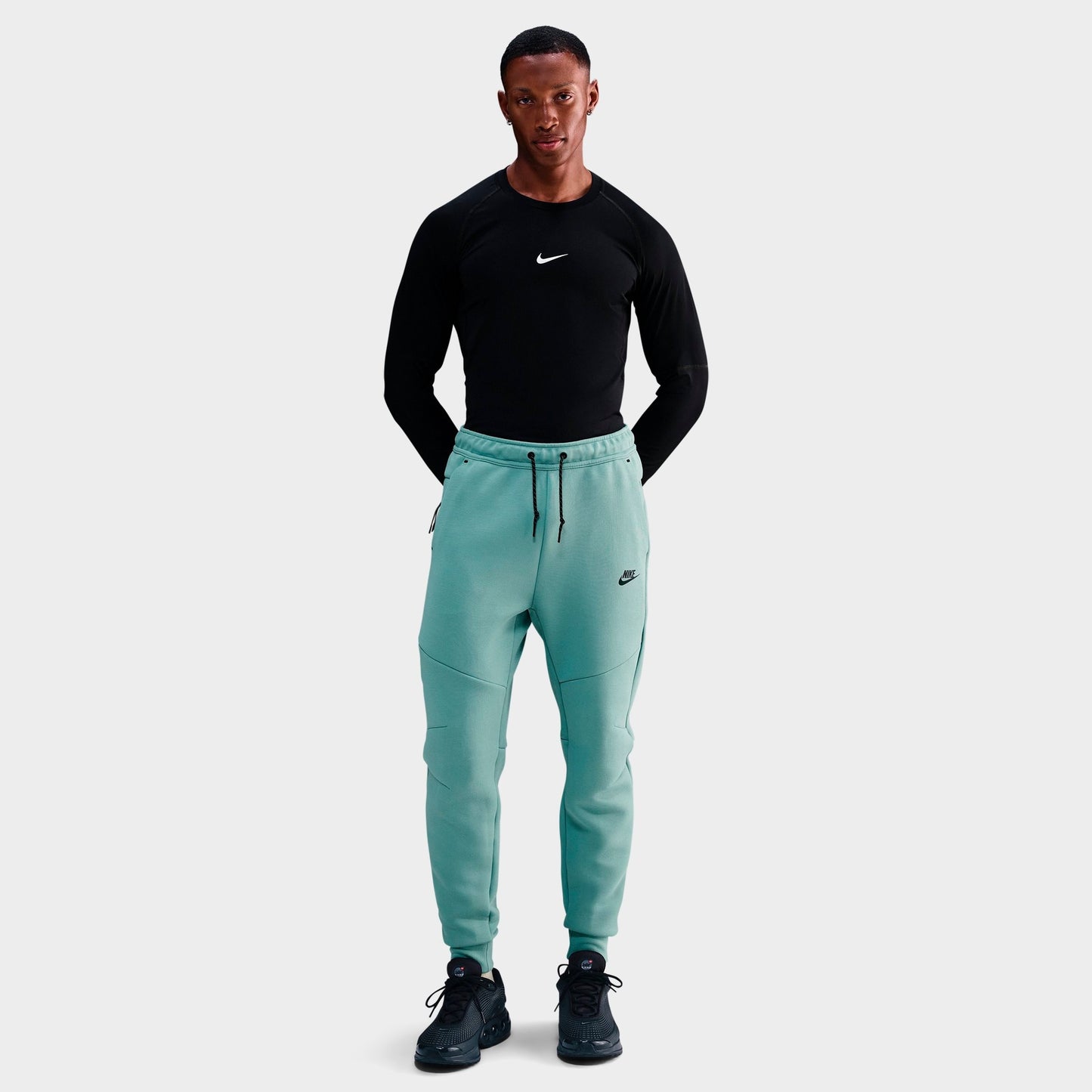 Men's Nike Tech Fleece Jogger Pants - Cannon/Black