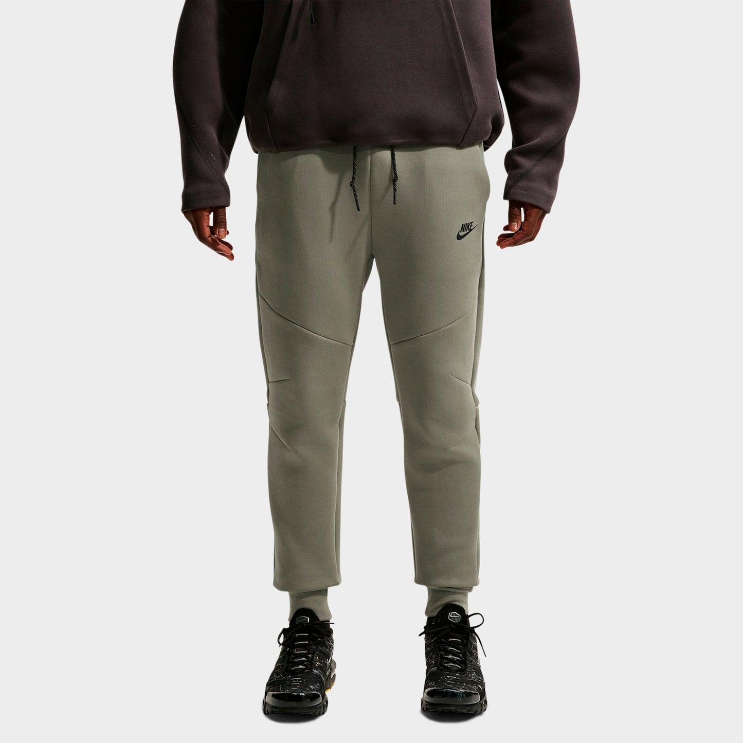 Men's Nike Tech Fleece Jogger Pants - Silver Sage/Light Pumice/Black