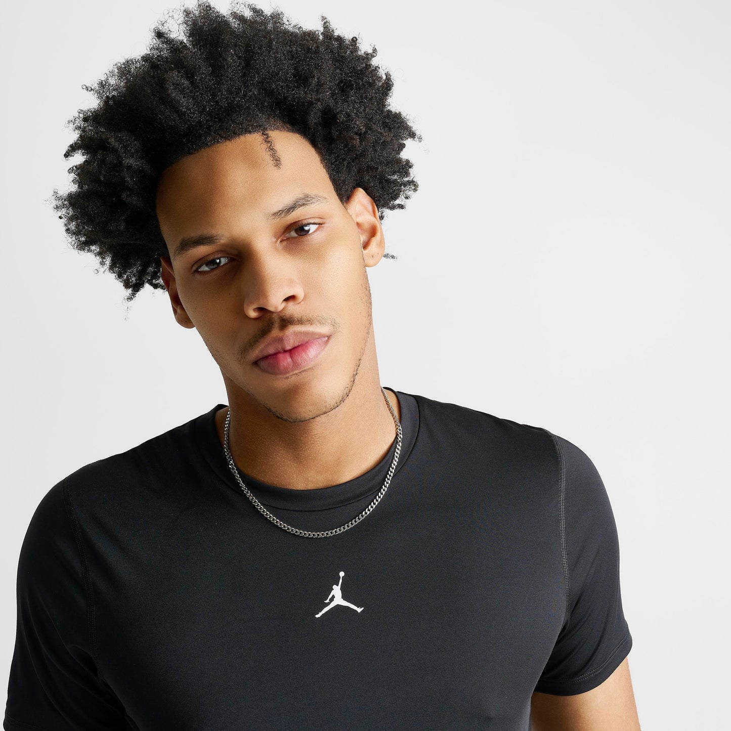 Men's Jordan Sport Dri-FIT Compression Top - Black/White
