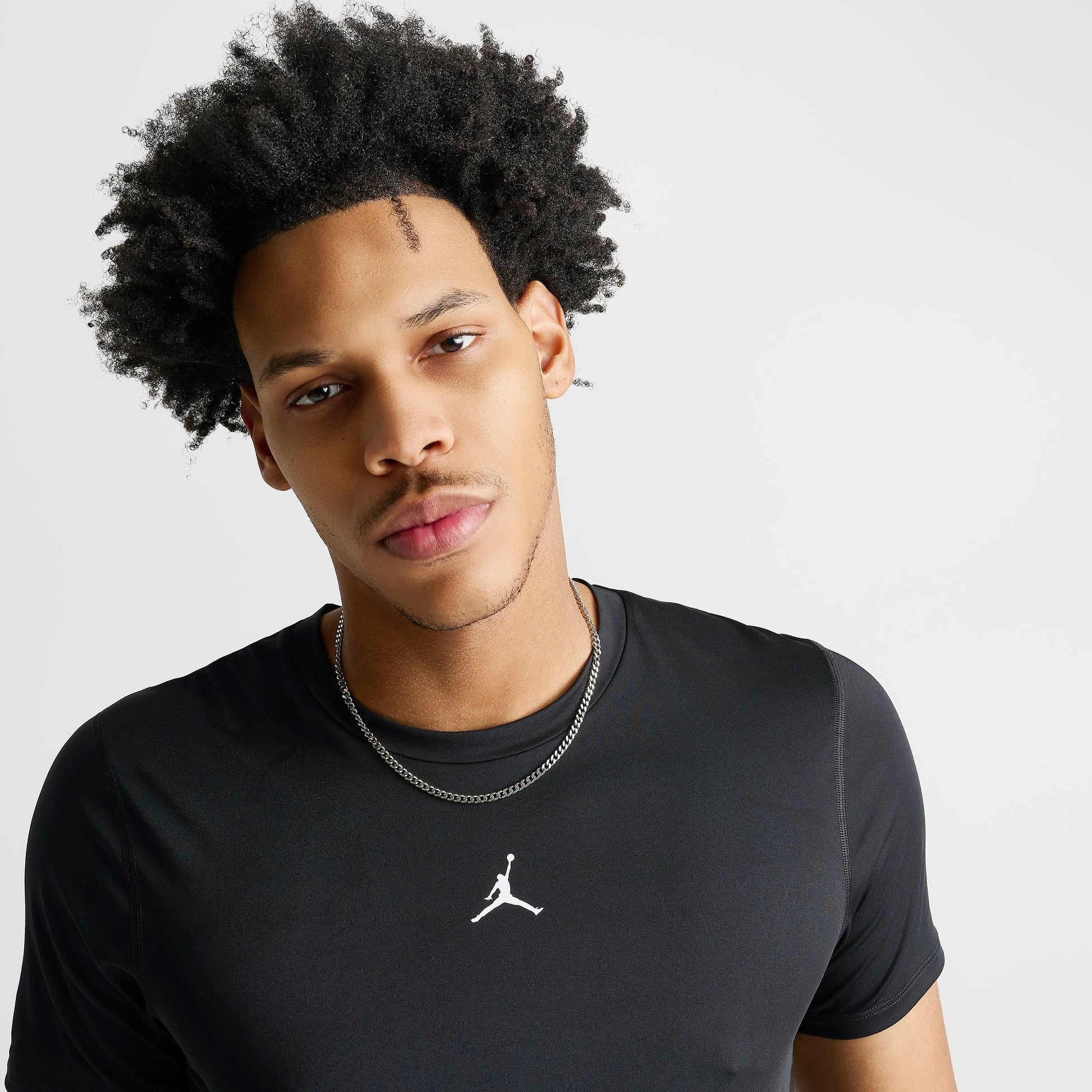 Men's Jordan Sport Dri-FIT Compression Top - Black/White