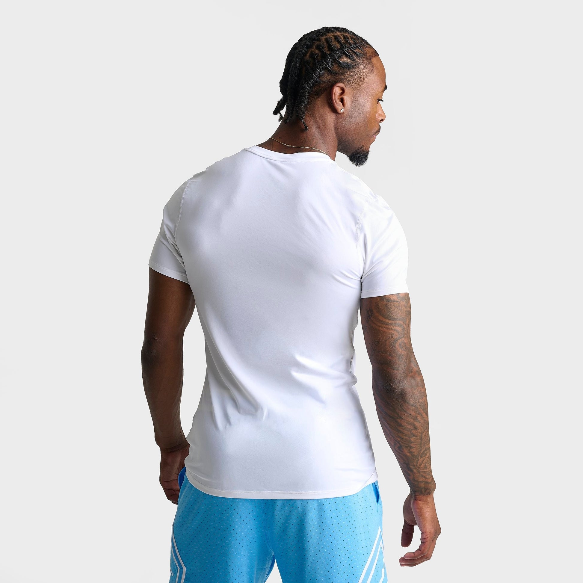 Men's Jordan Sport Dri-FIT Compression Top - White/Black