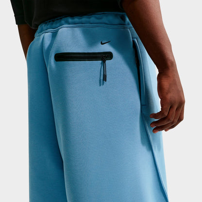 Men's Nike Sportswear Tech Fleece Oversized Fit Shorts - Work Blue/Black