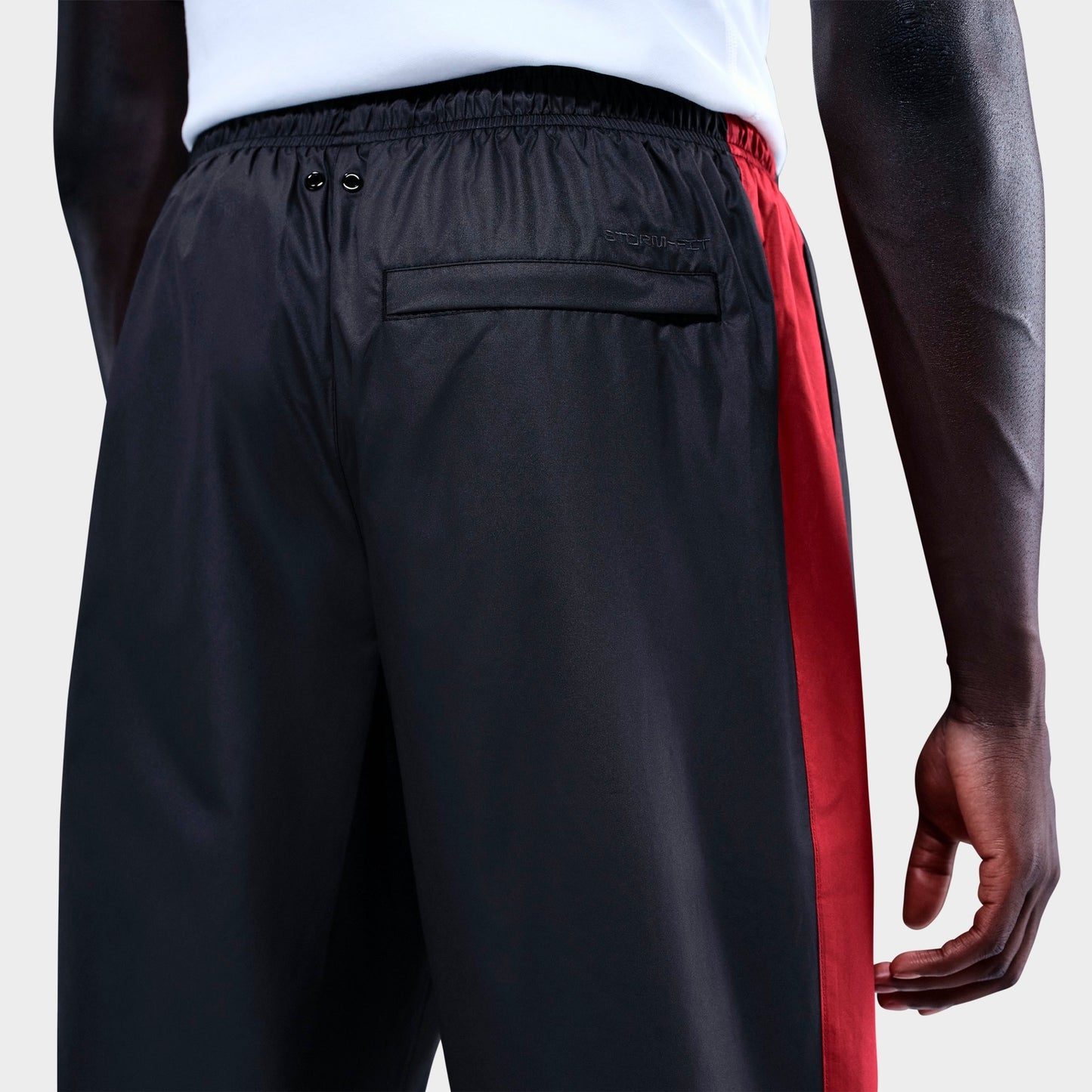 Men's Nike Windrunner Lined Pants - Black/Team Crimson/Team Crimson