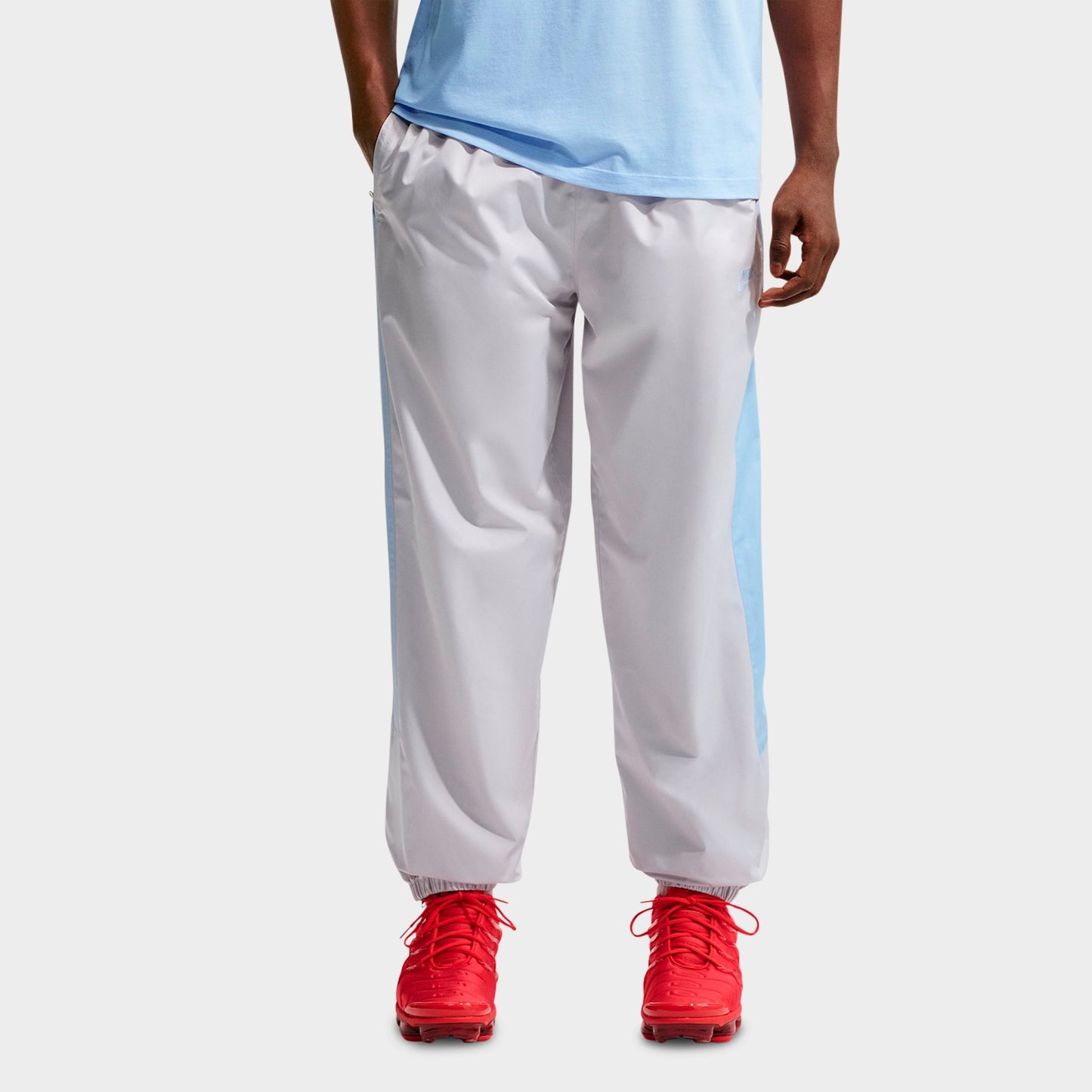 Men's Nike Windrunner Lined Pants - Vast Grey/Hydrogen Blue/Hydrogen Blue