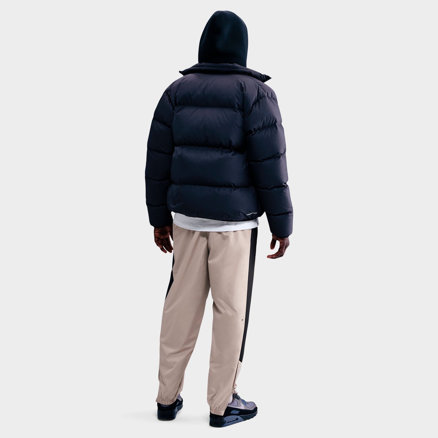 Men's Nike Windrunner Lined Pants - Cream II/Black/Black