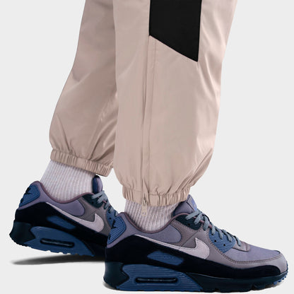 Men's Nike Windrunner Lined Pants - Cream II/Black/Black