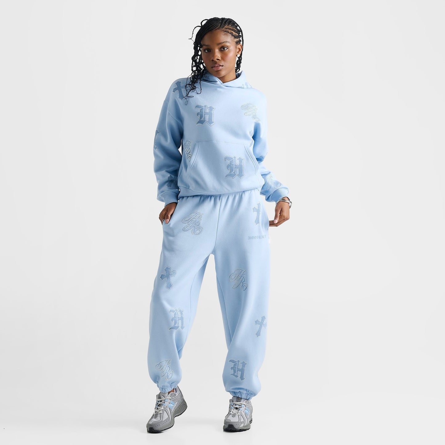 Women's Hoodrich Scarlet Oversized Jogger Pants - Clear Sky