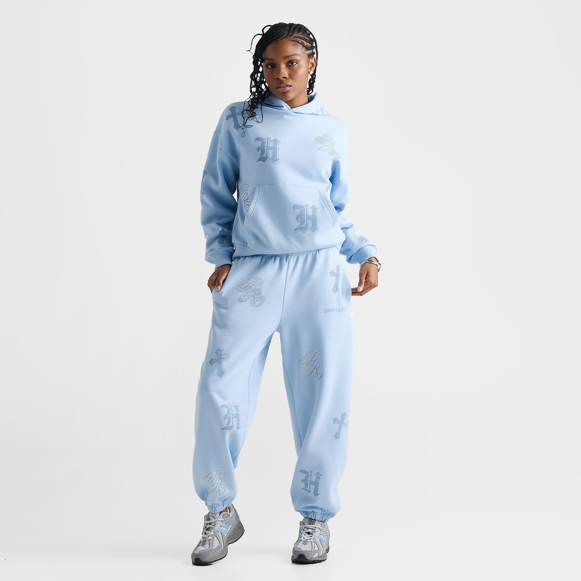 Women's Hoodrich Scarlet Oversized Jogger Pants - Clear Sky