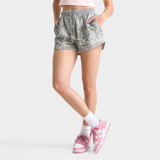 Women's Hoodrich Woodland Camo Mini Fleece Shorts - Camo