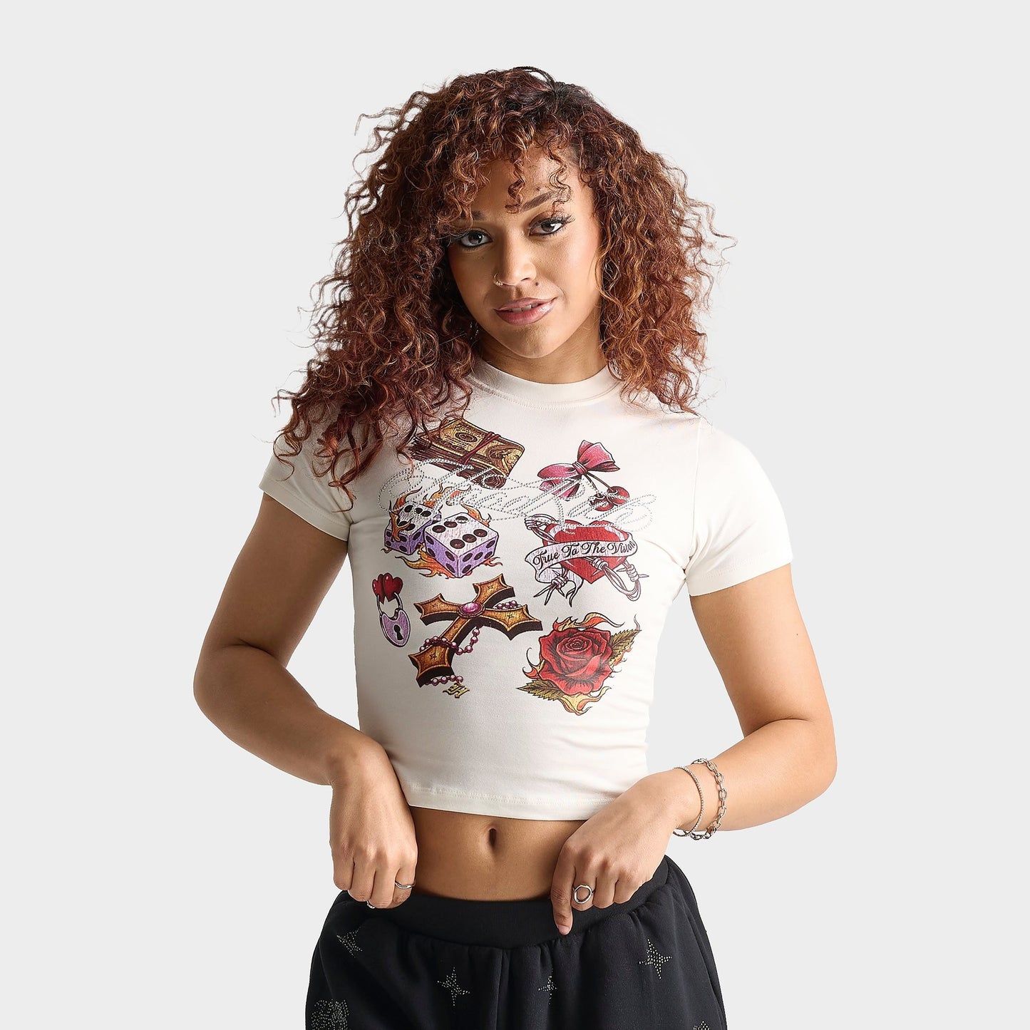 Women's Hoodrich Axel Fitted T-Shirt - White Alyssum